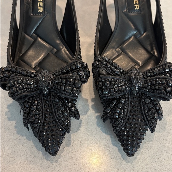 Kurt Geiger Belgravia bow crystal slip on - Picture 2 of 6